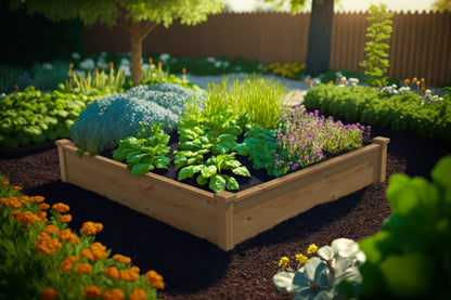 Algreen Wood Raised Garden Bed