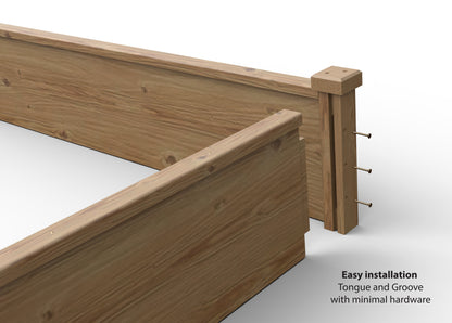 Algreen Wood Raised Garden Bed