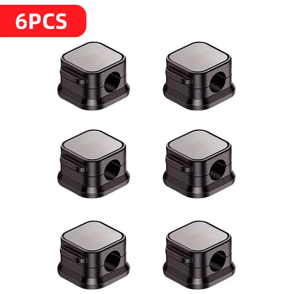 6/12/18 PCS Magnetic Cable Organiser Clips Cable Management Wire Manager Cord Holder Charging Cable Winder Wall Mounted Hook