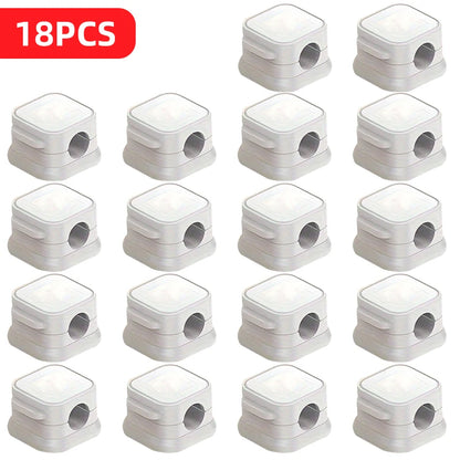 6/12/18 PCS Magnetic Cable Organiser Clips Cable Management Wire Manager Cord Holder Charging Cable Winder Wall Mounted Hook