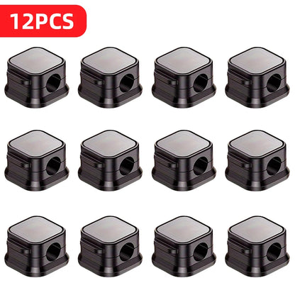 6/12/18 PCS Magnetic Cable Organiser Clips Cable Management Wire Manager Cord Holder Charging Cable Winder Wall Mounted Hook